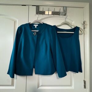 Charter Club Teal Women's Jacket and Top Set